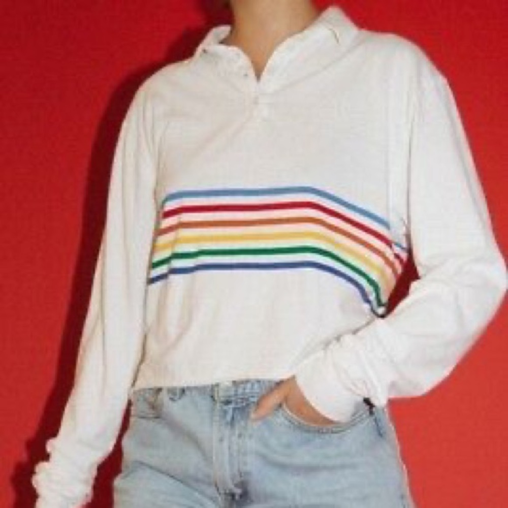 brandy melville crop top polo